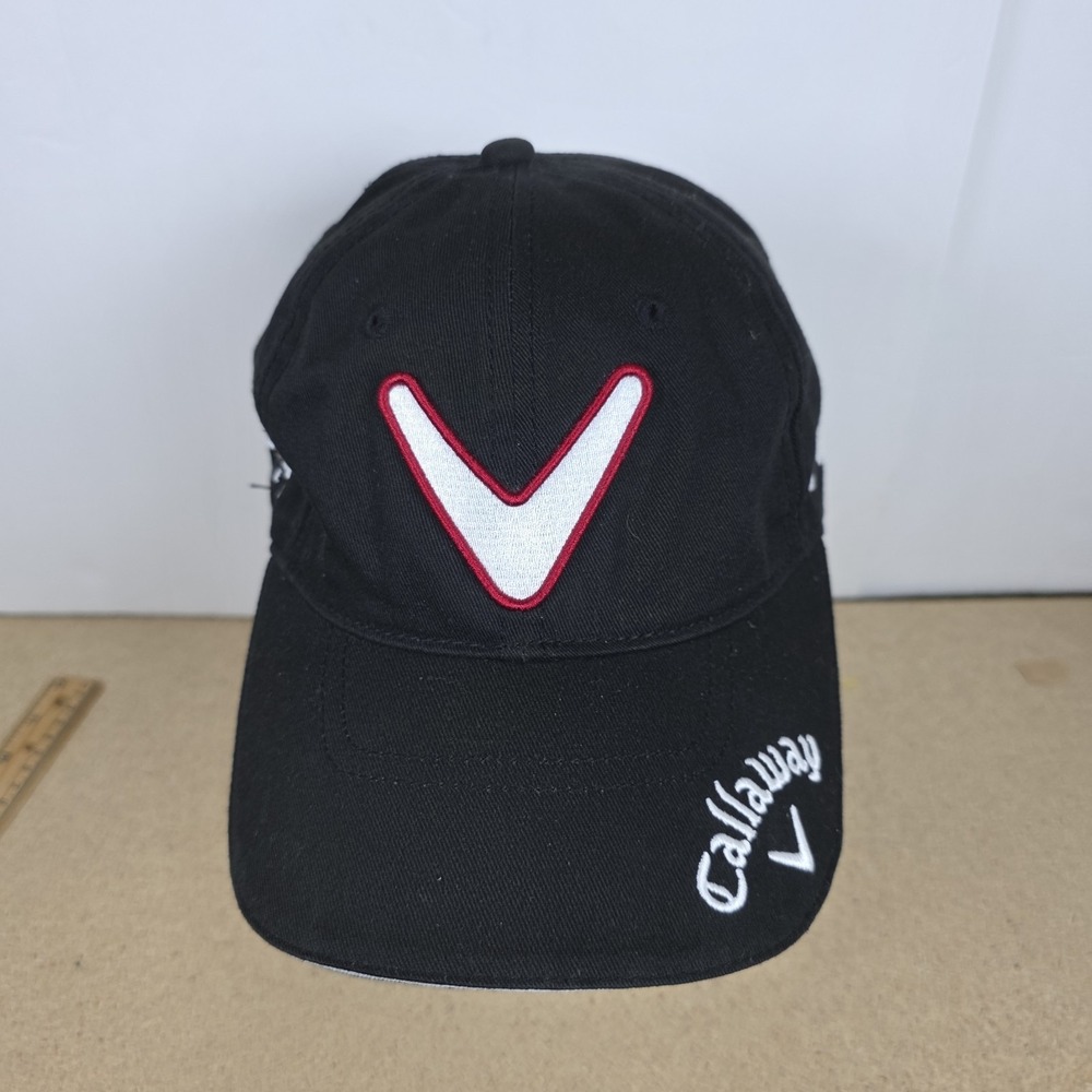 Callaway Odyssey Razr Black Pillbox Hat golfing Cotton tour‎ Black white